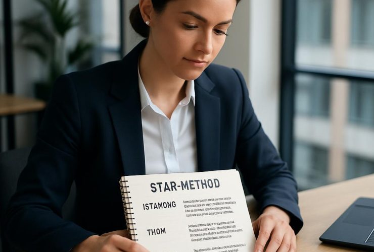 Job candidate using the STAR Method to answer behavioral interview questions