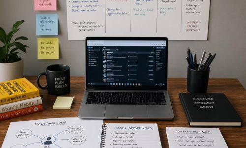 Professional networking and hidden job search strategy planning